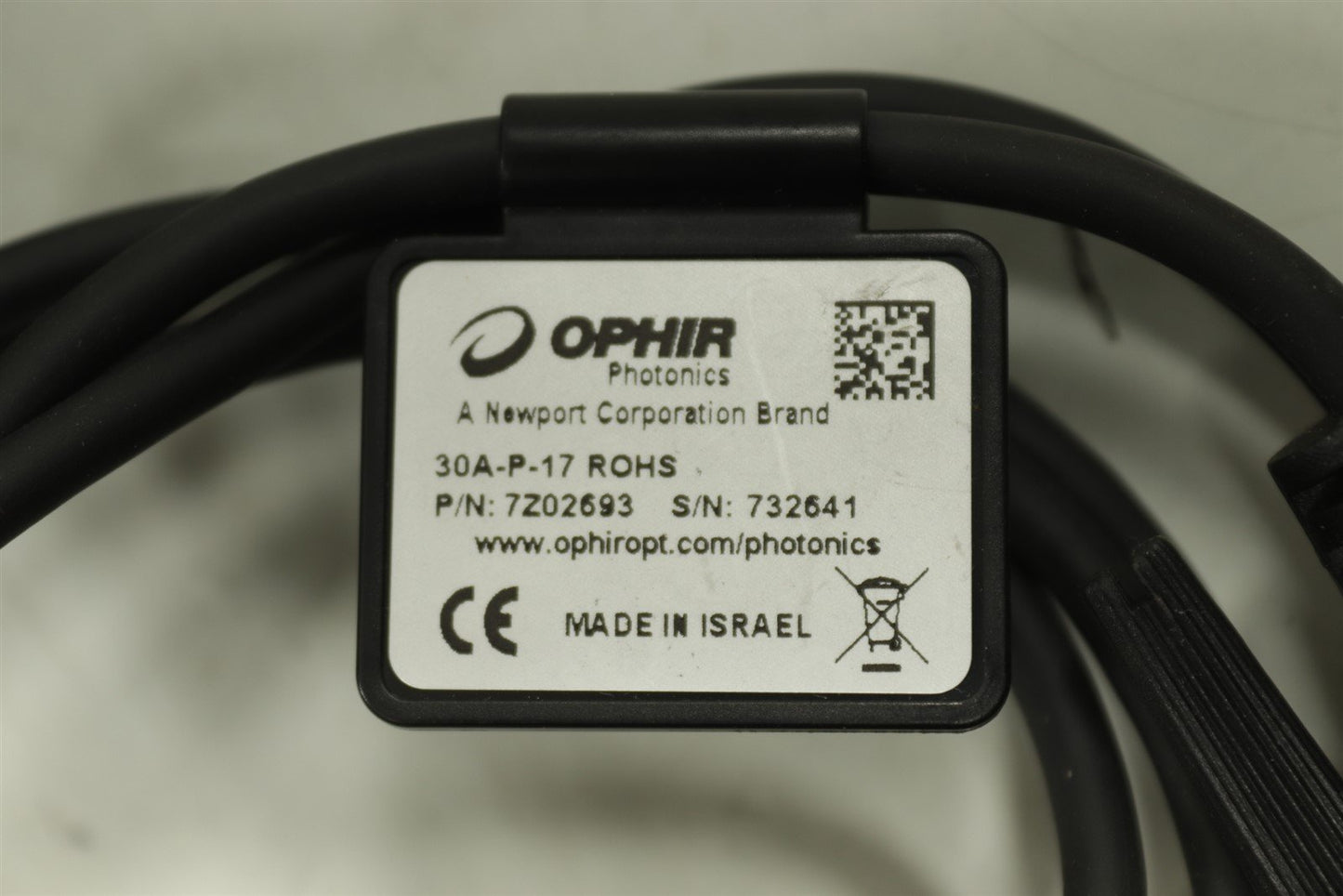 Ophir 30A-P-17 Short Pulse 30W Thermopile Laser Sensor 17mm Aperture 7Z02693