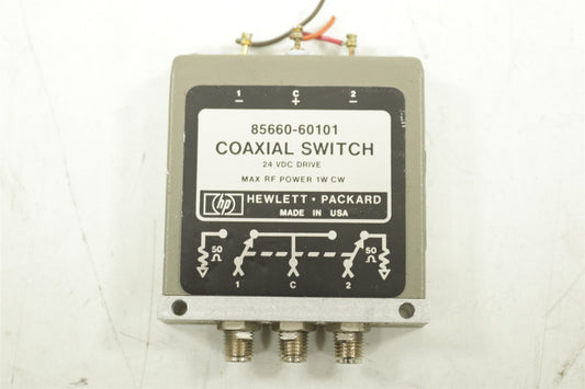 HP 85660-60101 Coaxial Switch DC to 18 GHz, 24 VDC, 1W, SMA (F-F-F)