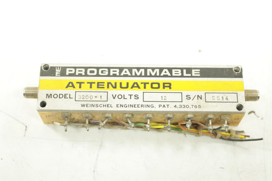 Weinschel 3200-1 Programmable Attenuator DC-3.0GHz 12V