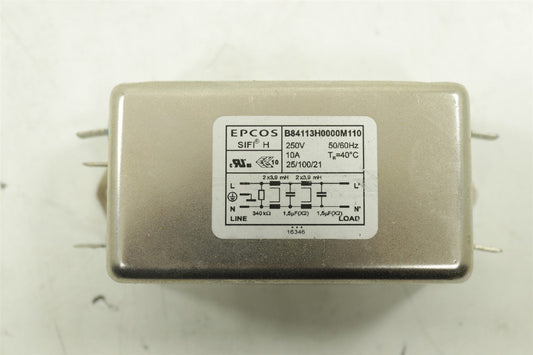 EPCOS LINE FILTER 250VDC/VAC 10A CHAS B84113H0000M110
