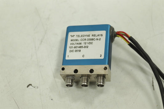Teledyne Relays RF Switch Commercial Latching SPDT 12VDC 18GHz CCR-33S8C-N-1