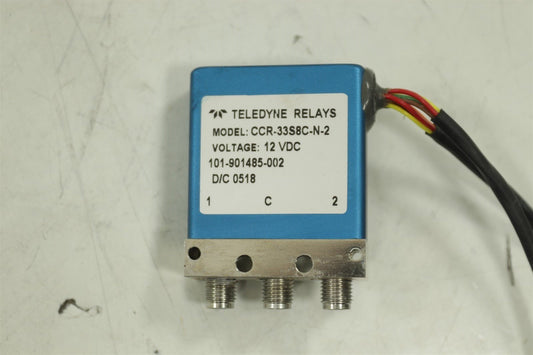 Teledyne Relays RF Switch Commercial Latching SPDT 12VDC 18GHz CCR-33S8C-N-1