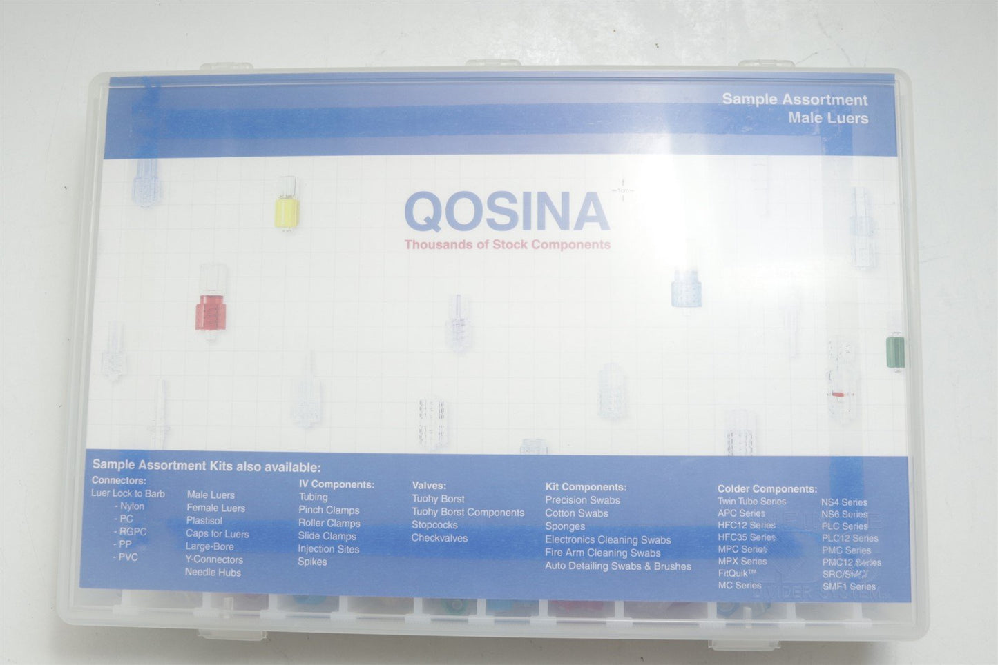 Qosina Male Luer Connectors Sample Assortment Kit