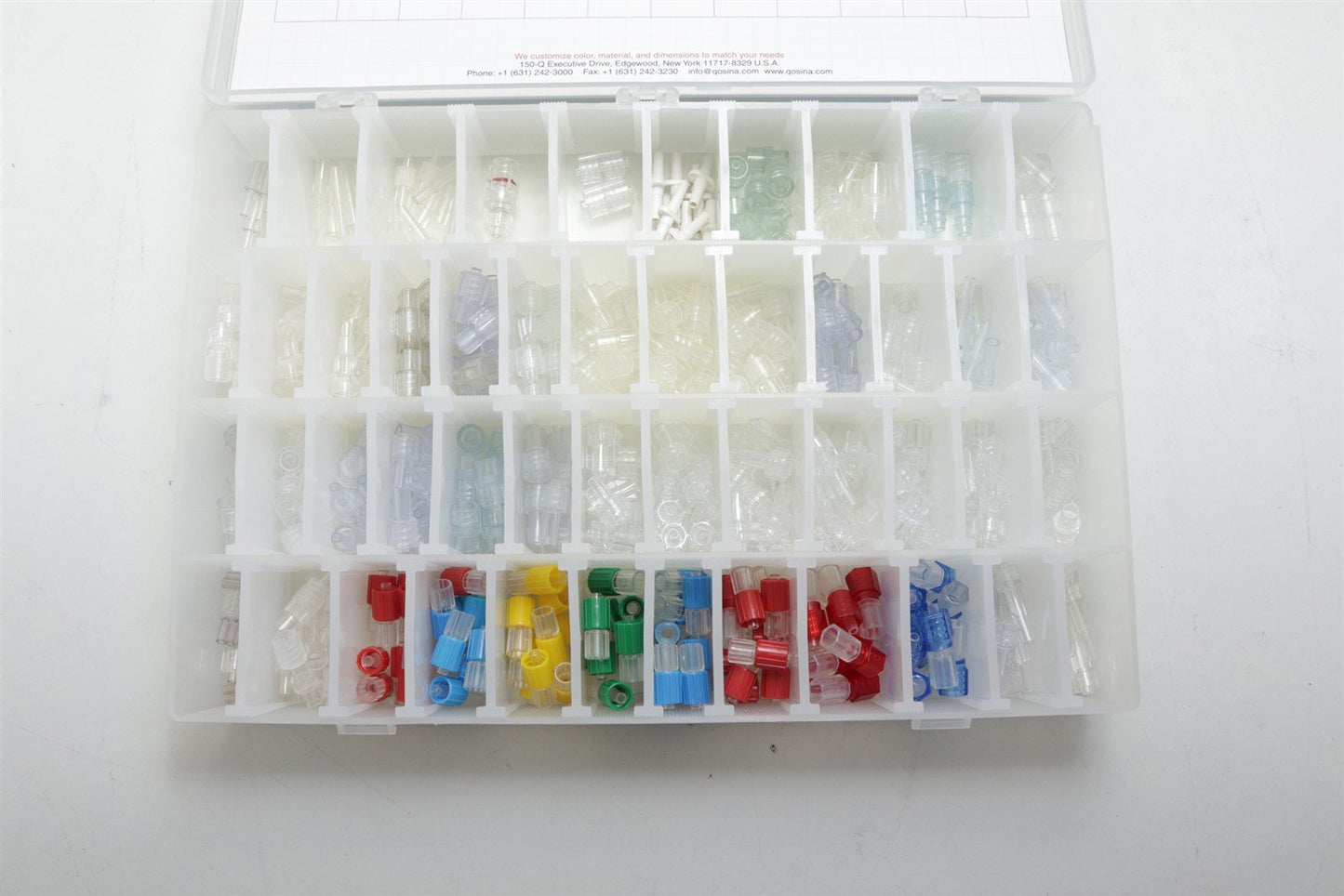 Qosina Male Luer Connectors Sample Assortment Kit