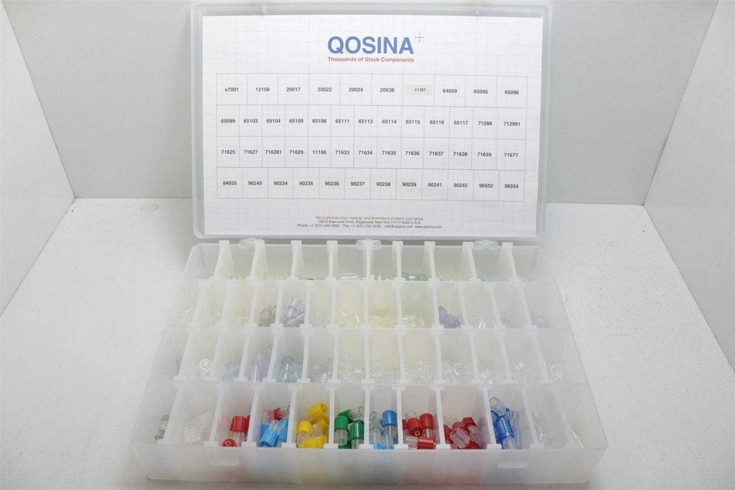 Qosina Male Luer Connectors Sample Assortment Kit