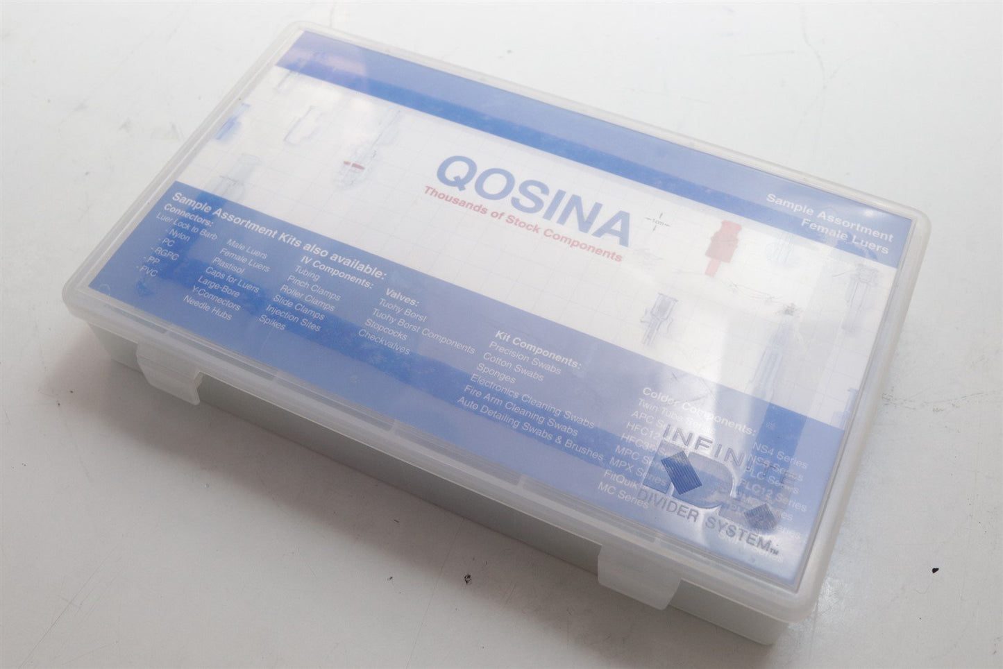 Qosina Male Luer Connectors Sample Assortment Kit