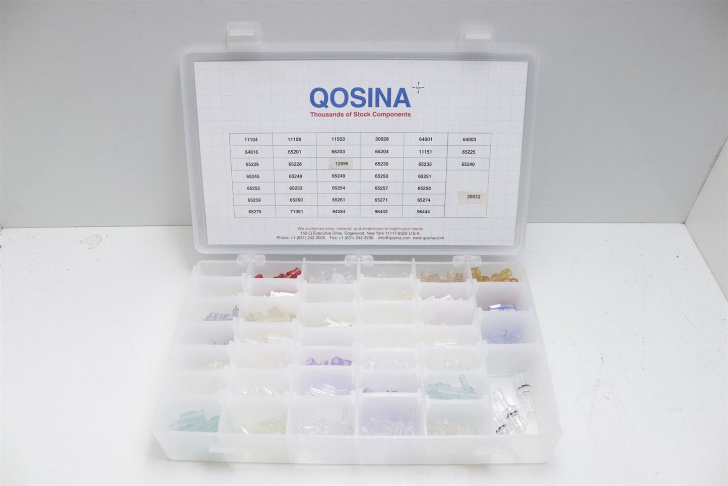 Qosina Male Luer Connectors Sample Assortment Kit