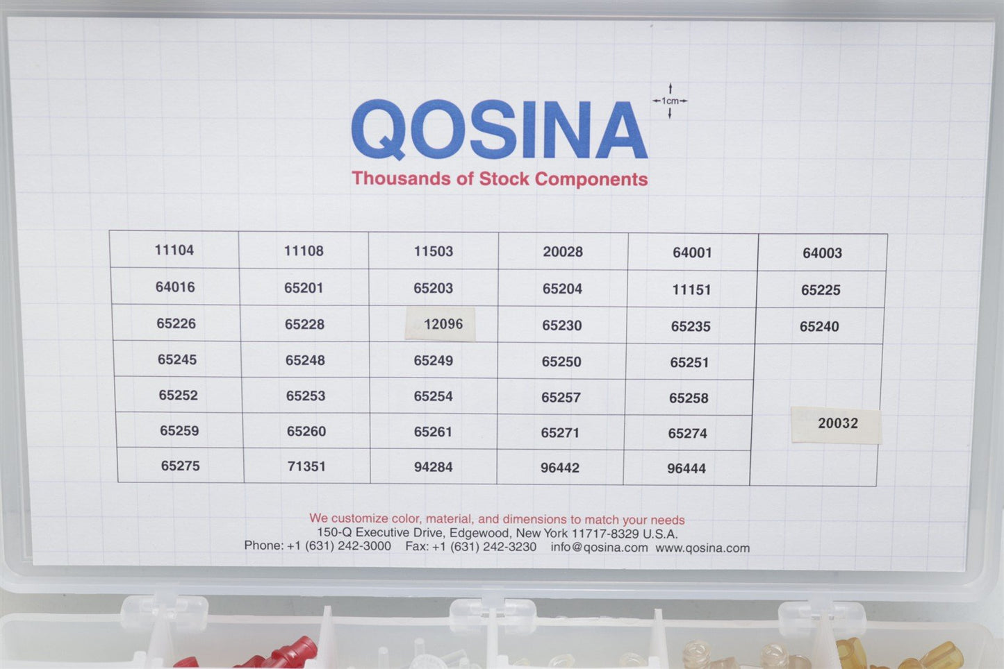 Qosina Male Luer Connectors Sample Assortment Kit