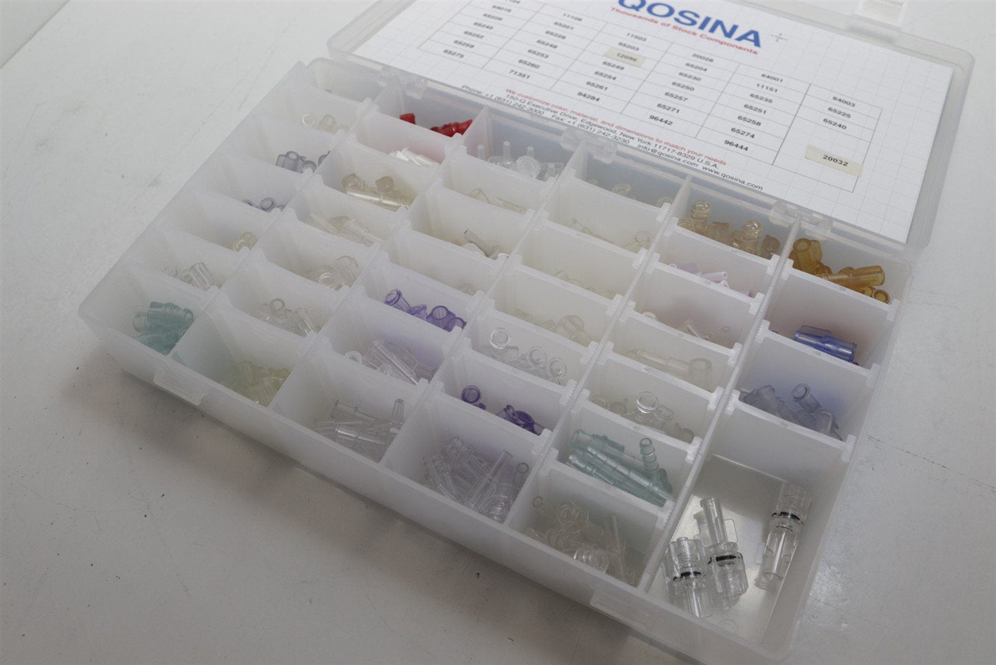 Qosina Male Luer Connectors Sample Assortment Kit