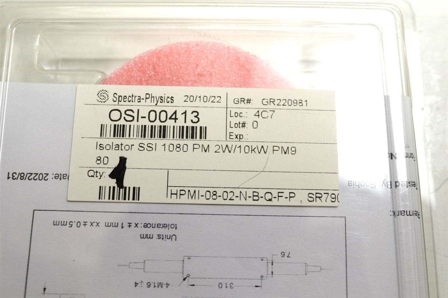 Lightcomm OSI-00413 1080nm Fiber Laser High Power Polarization
