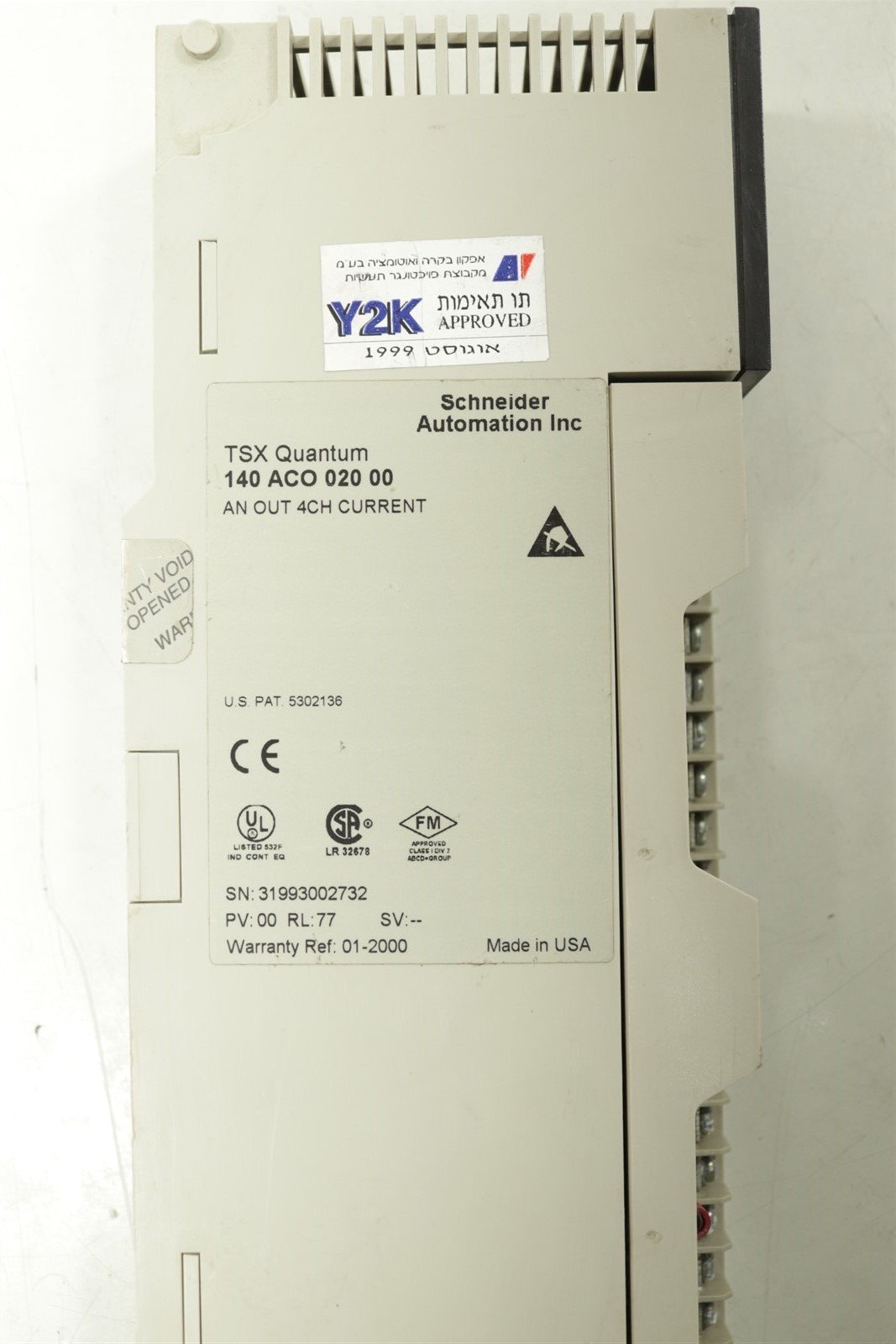 Schneider Automation Inc TSX Quantum 140 ACO 020 00 & 140 DDO 843 00