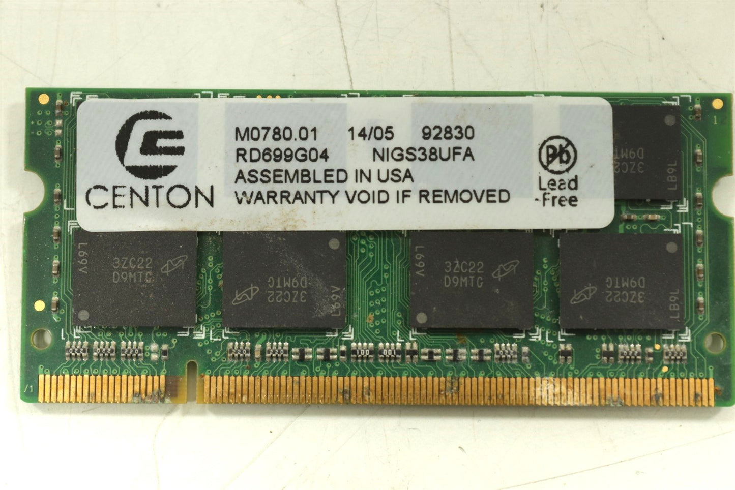 Centon M0780.01 Memory Module RD699G04