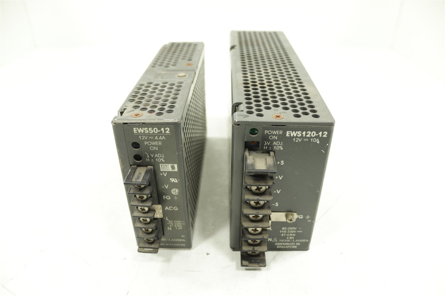 LAMBDA Power Supplies EWS50-12 12 Volt 4.4 Amp And EWS120-12 12 Volt 10 Amp