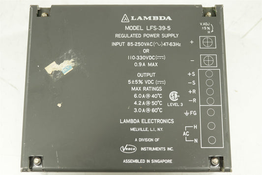 LAMBDA Power Supply 5 Volt 3-6 Amp LFS-39-5