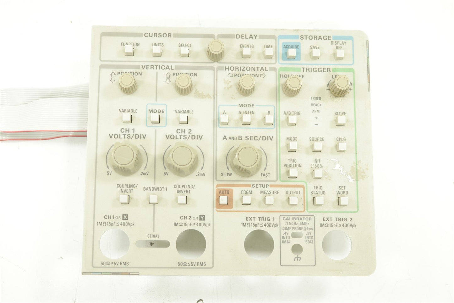 Tektronix 2440 Oscilloscope Keyboard Front Panel