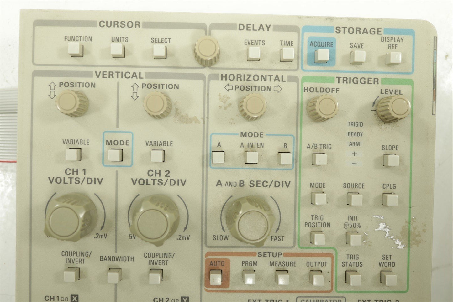 Tektronix 2440 Oscilloscope Keyboard Front Panel