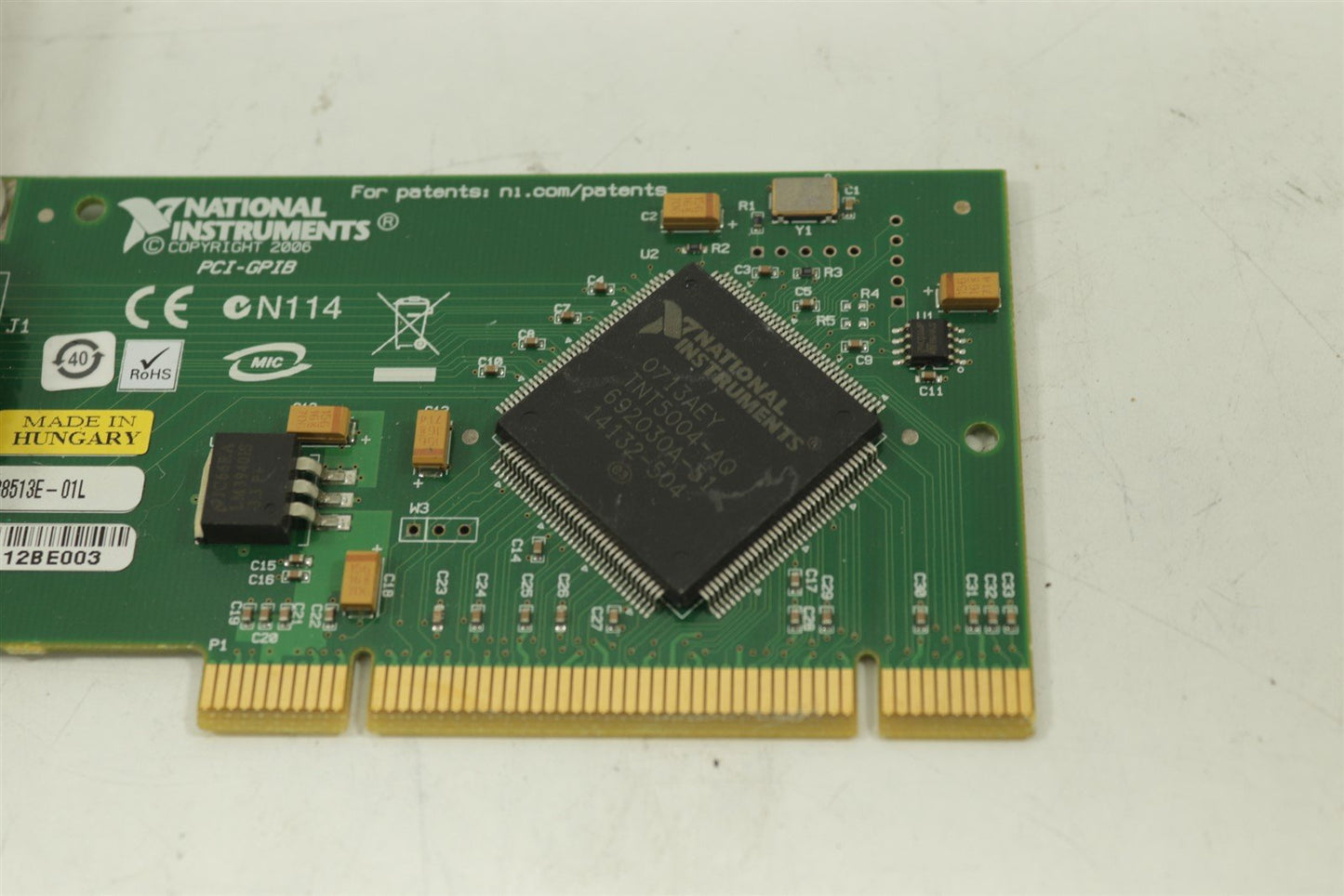 National Instruments PCI-GPIB Interface Adapter Card 188513E-01