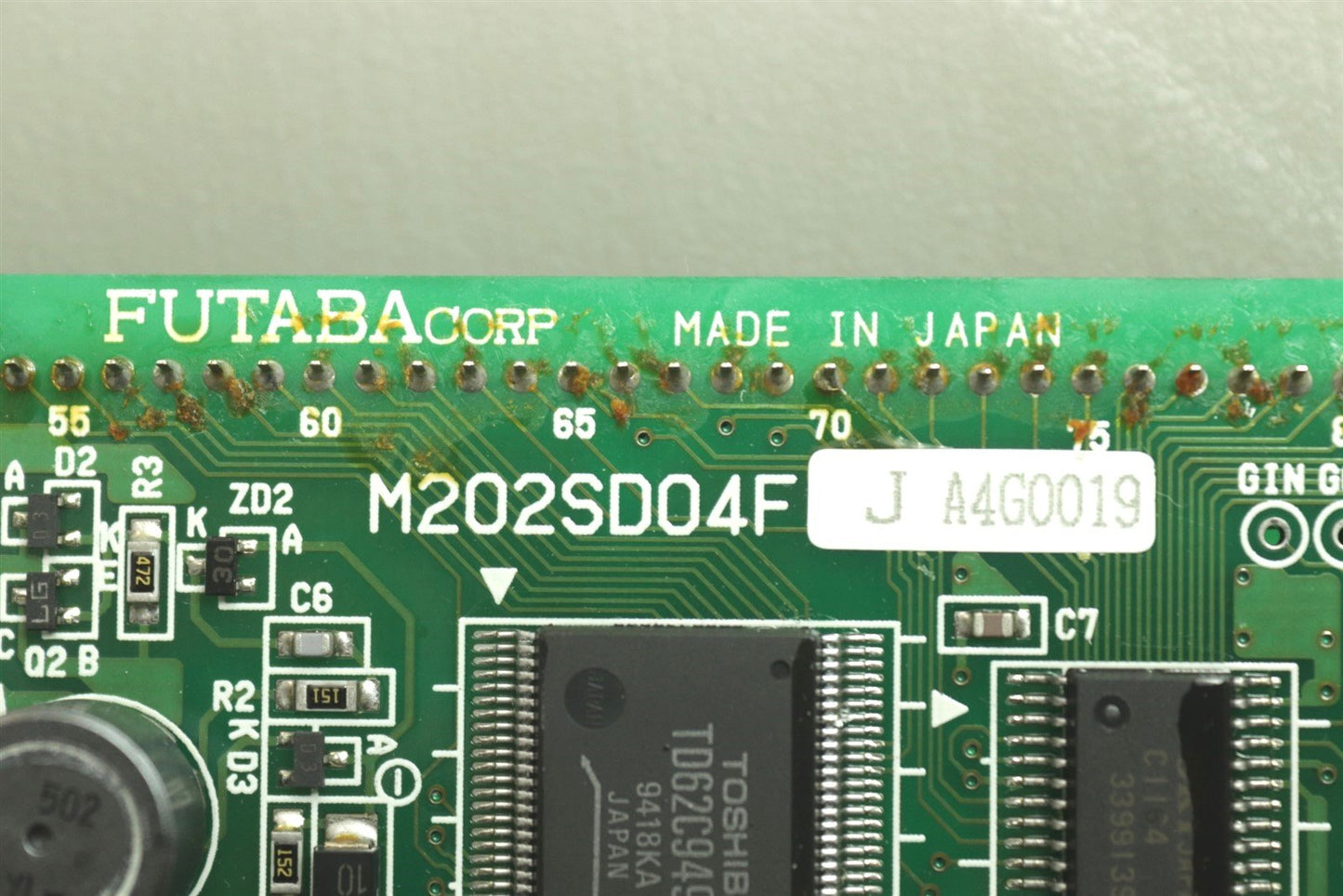 Futaba Fluorescent Green M202SD04F LCD Display Module 20x 2 Lines Dot Matrix
