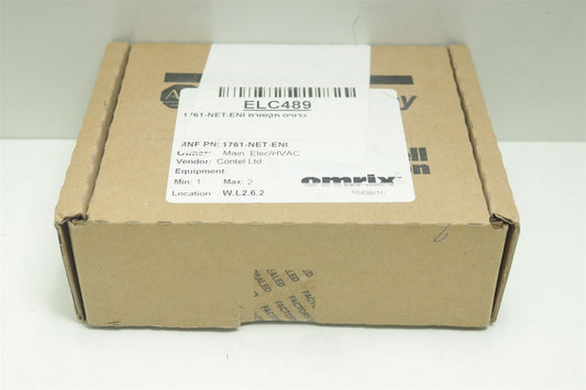 NEW Allen Bradley 1761-NET-ENI MicroLogix Communication Adaptor 1761NETENI