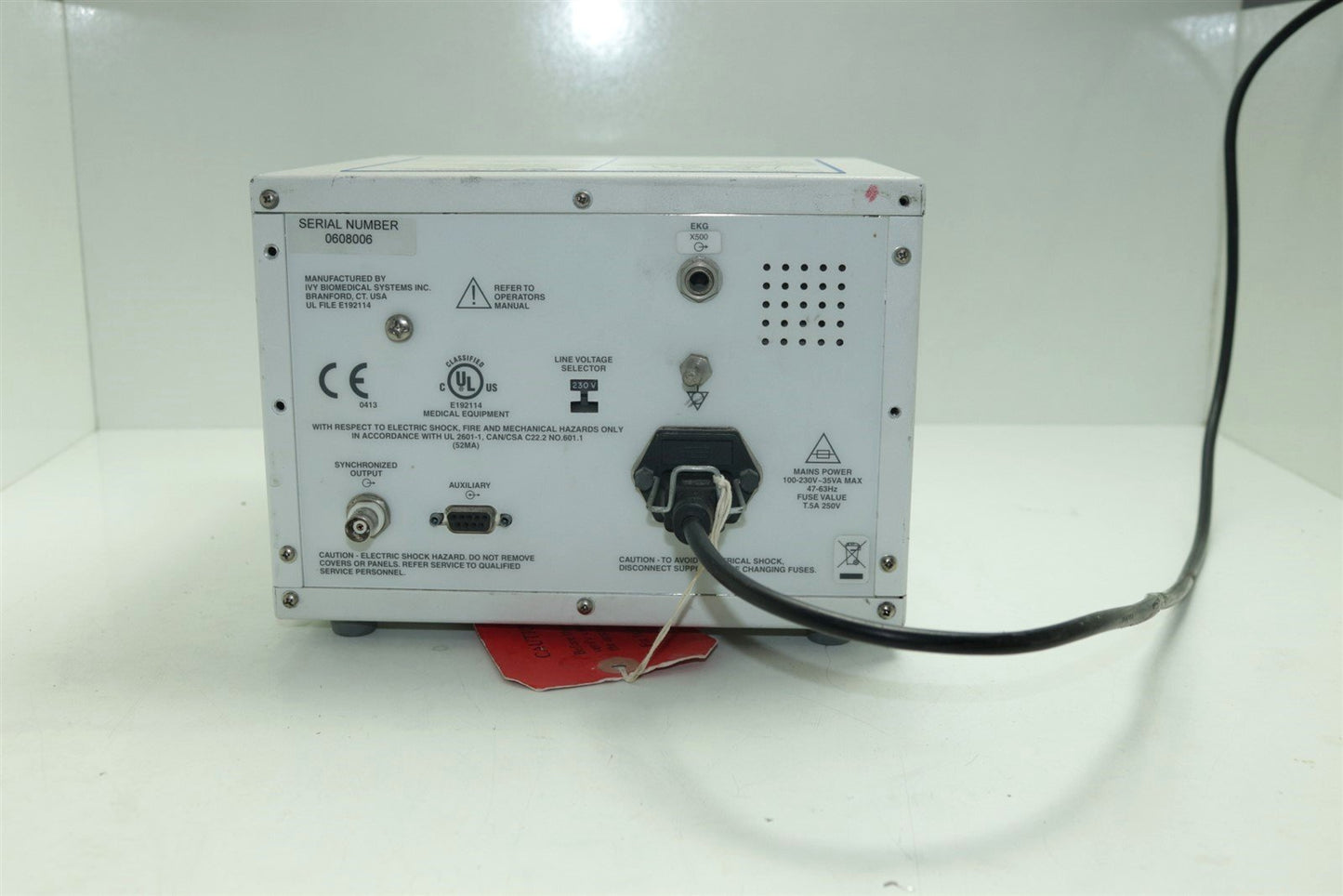IVY Biomedical Cardiac Trigger Monitor 3000 With A New 3-Lead Cable