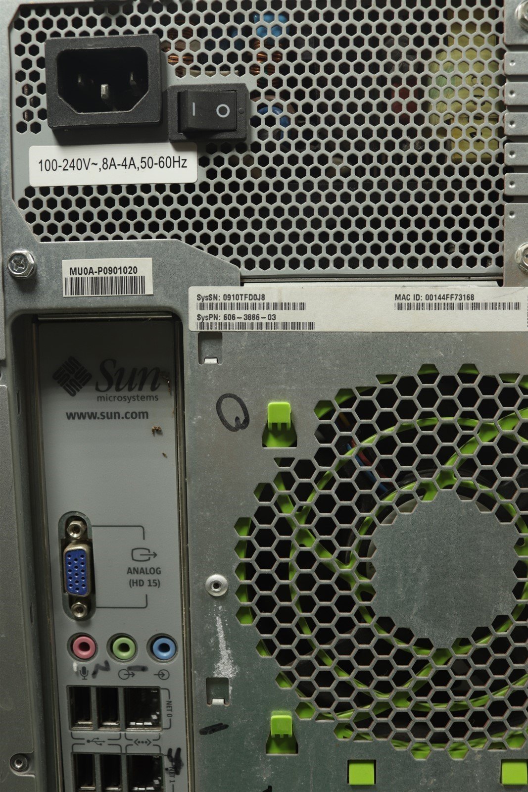 SUN ESSENTIAL Computer Server GE PN5189387, Motherboard PN P001