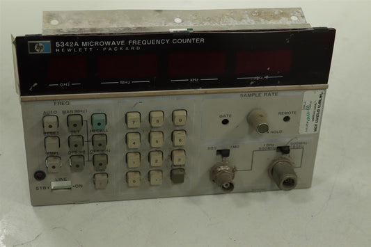 HP Agilent 5342A Microwave Frequency Counter front panel