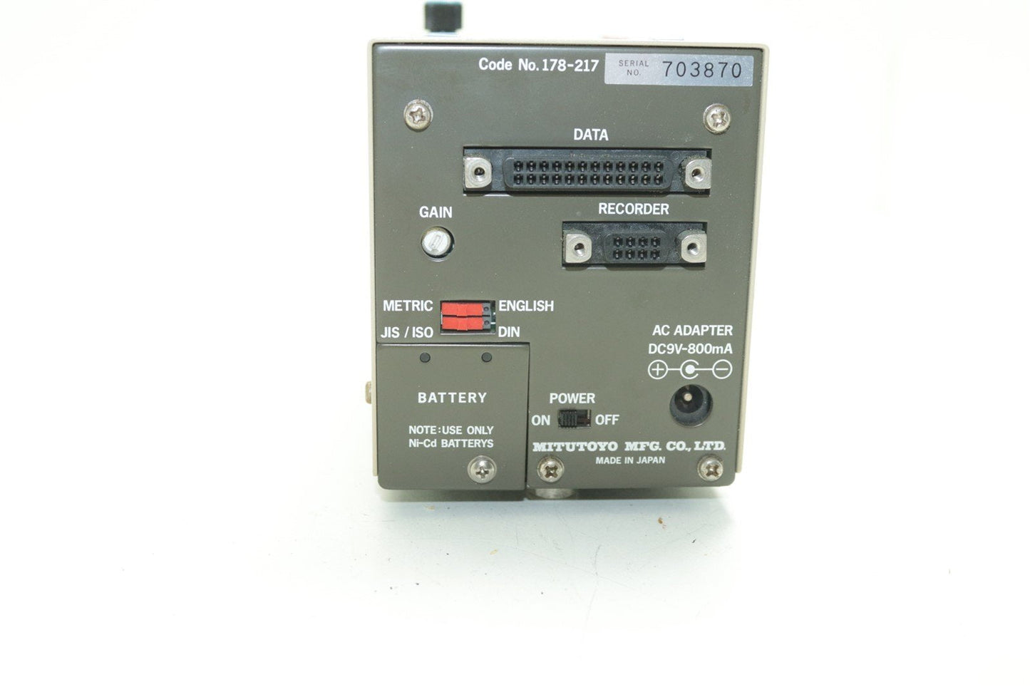 Mitutoyo Surftest 402 Surface Roughness Tester 178-217