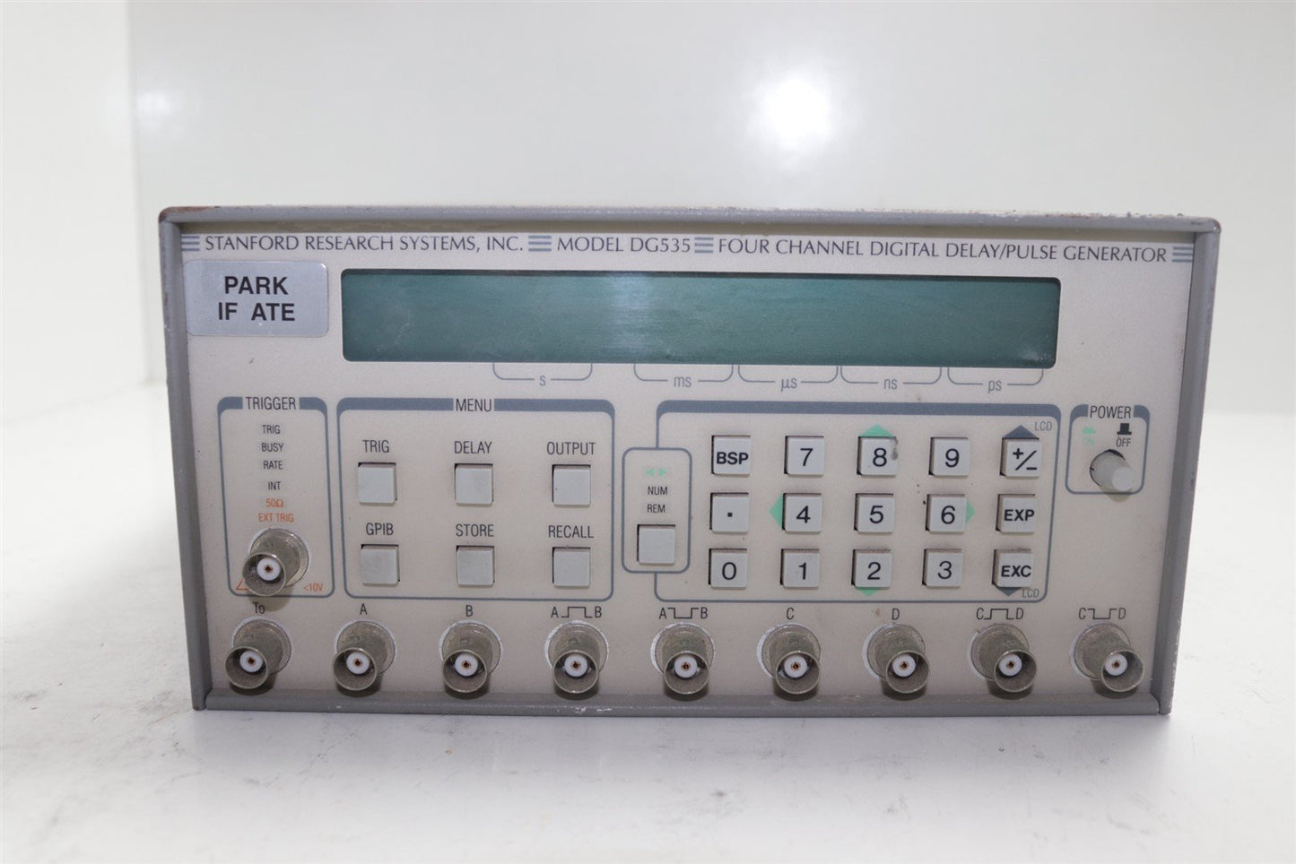 SRS Stanford Research DG535 Four Channel Digital Delay Pulse Generator Option 01