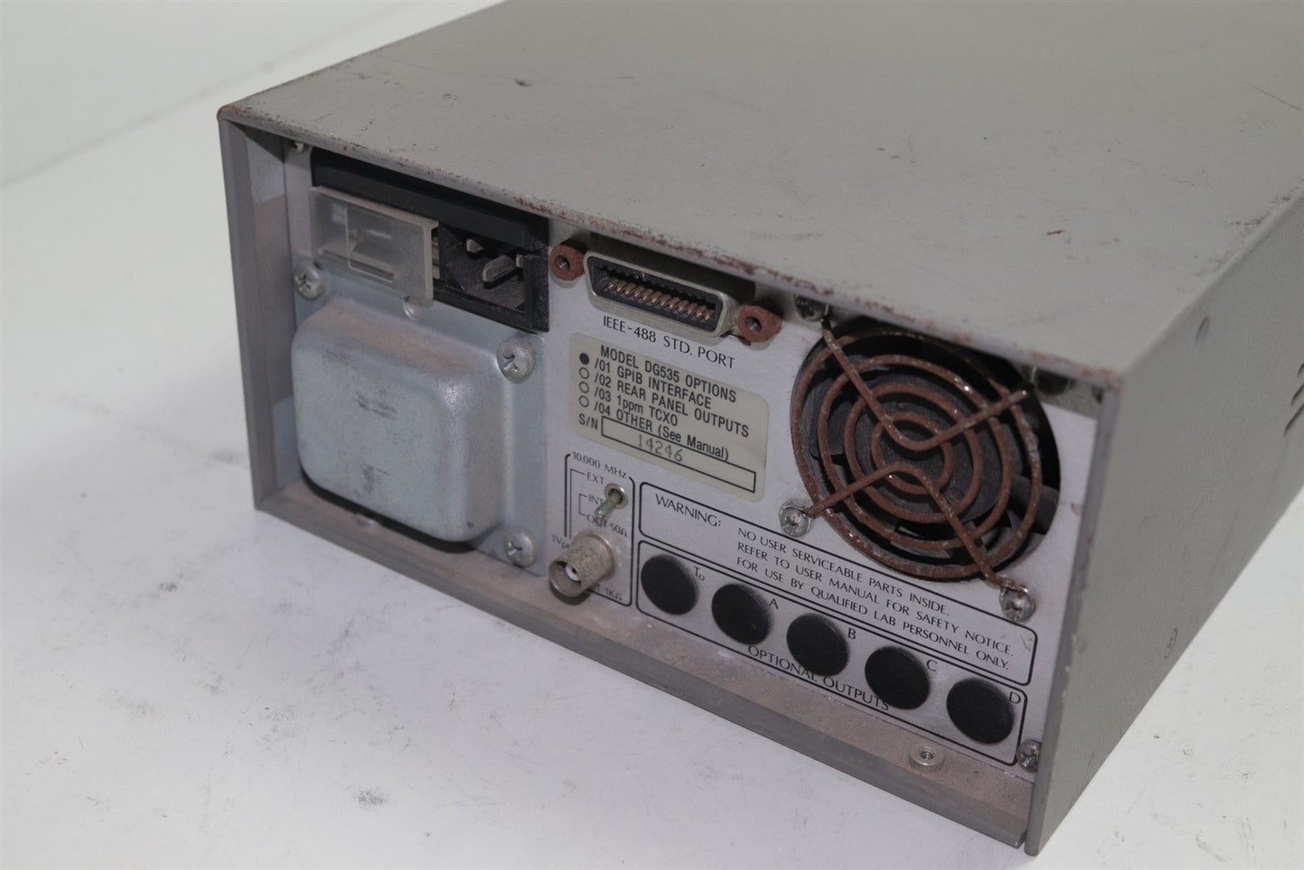 SRS Stanford Research DG535 Four Channel Digital Delay Pulse Generator Option 01