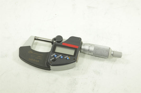 Mitutoyo Digimatic Digital Micrometer LCD Display 1" 25mm 0.001mm