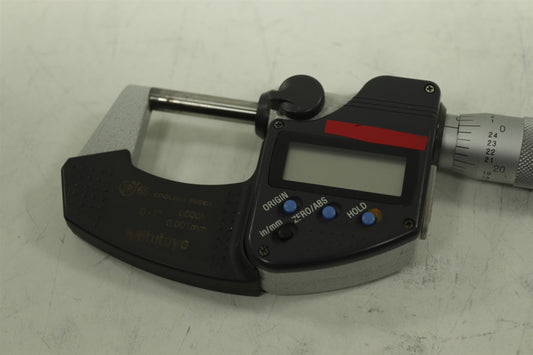 Mitutoyo Digimatic Digital Micrometer LCD Display 1" 25mm 0.001mm
