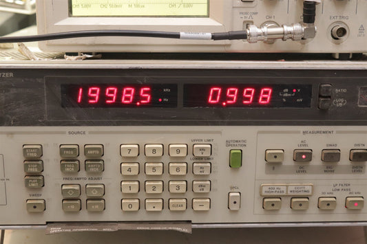 HP Agilent 8903B Audio Analyzer 20Hz - 100kHz Tested