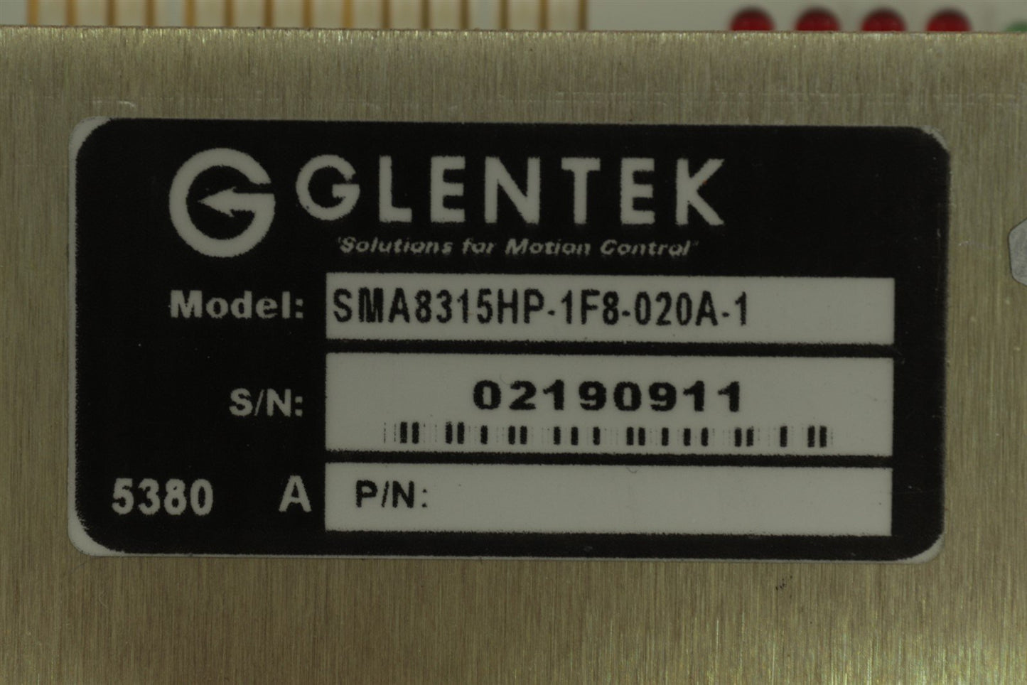 Glentek SMA8315HP-1F8-020A-1 Brushless AmplifierServo Drive Motor Controller