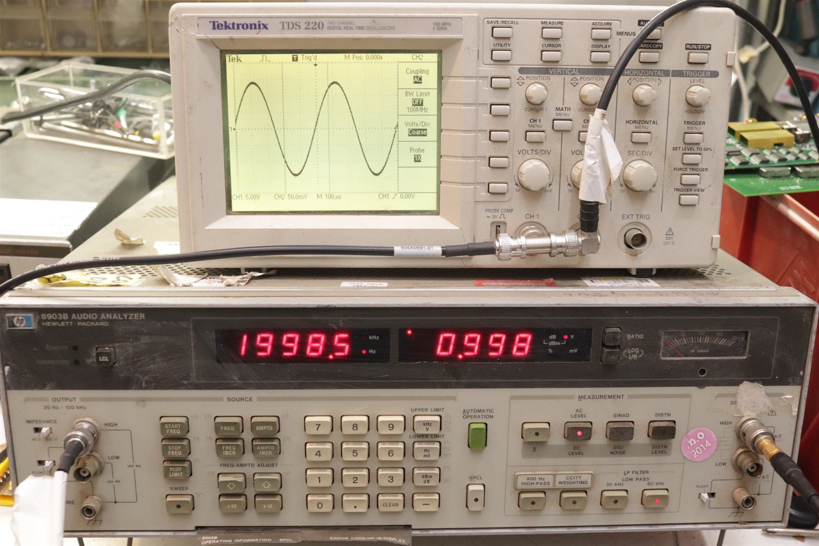 HP Agilent 8903B Audio Analyzer 20Hz - 100kHz Tested Working! – Part2Go