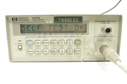 HP Keysight 437B RF Power Meter -70dBm to +44dBm 100kHz-110GHz Tested Calibrated