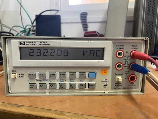 HP Agilent 3478A Digital Multimeter Tested Working!