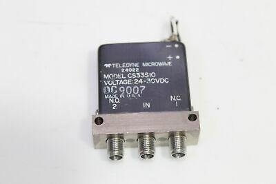 Teledyne CS33S10 RF Coaxial Switch 24-30VDC