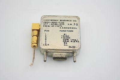 Electronic Research RF Microwave 3.548MHz Crystal Oscillator TESTED