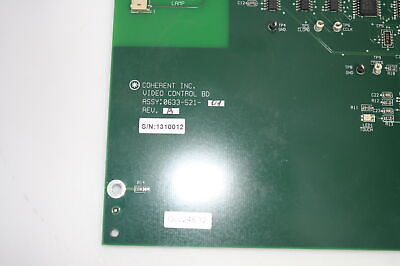 Lumenis Coherent INC Video Control BD Board ASSY 0633-521-01 B