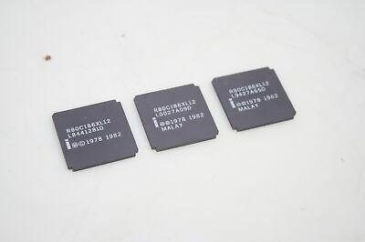 Set of 3 Intel R80C186XL12 Malay KAB 844 CPU MICRO PROCESSOR Used