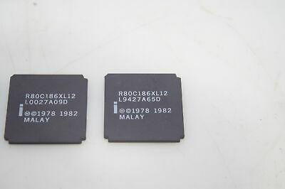 Set of 3 Intel R80C186XL12 Malay KAB 844 CPU MICRO PROCESSOR Used