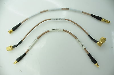 Set of 3 Cables for National Instruments SMA / MCX + MMCX Extender 0.20M
