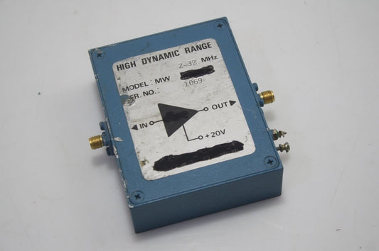 RF Microwave Power Amplifier 2-32 MHz 32dBm 16dB gain Tested