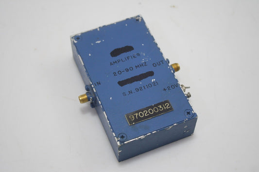 Microwave RF Power Amplifier 20-90MHz 26dBm 11dB gain Tested