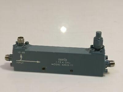 NARDA 4202B-10 SMA RF Coaxial Directional Coupler 1-12.4GHz 10dB