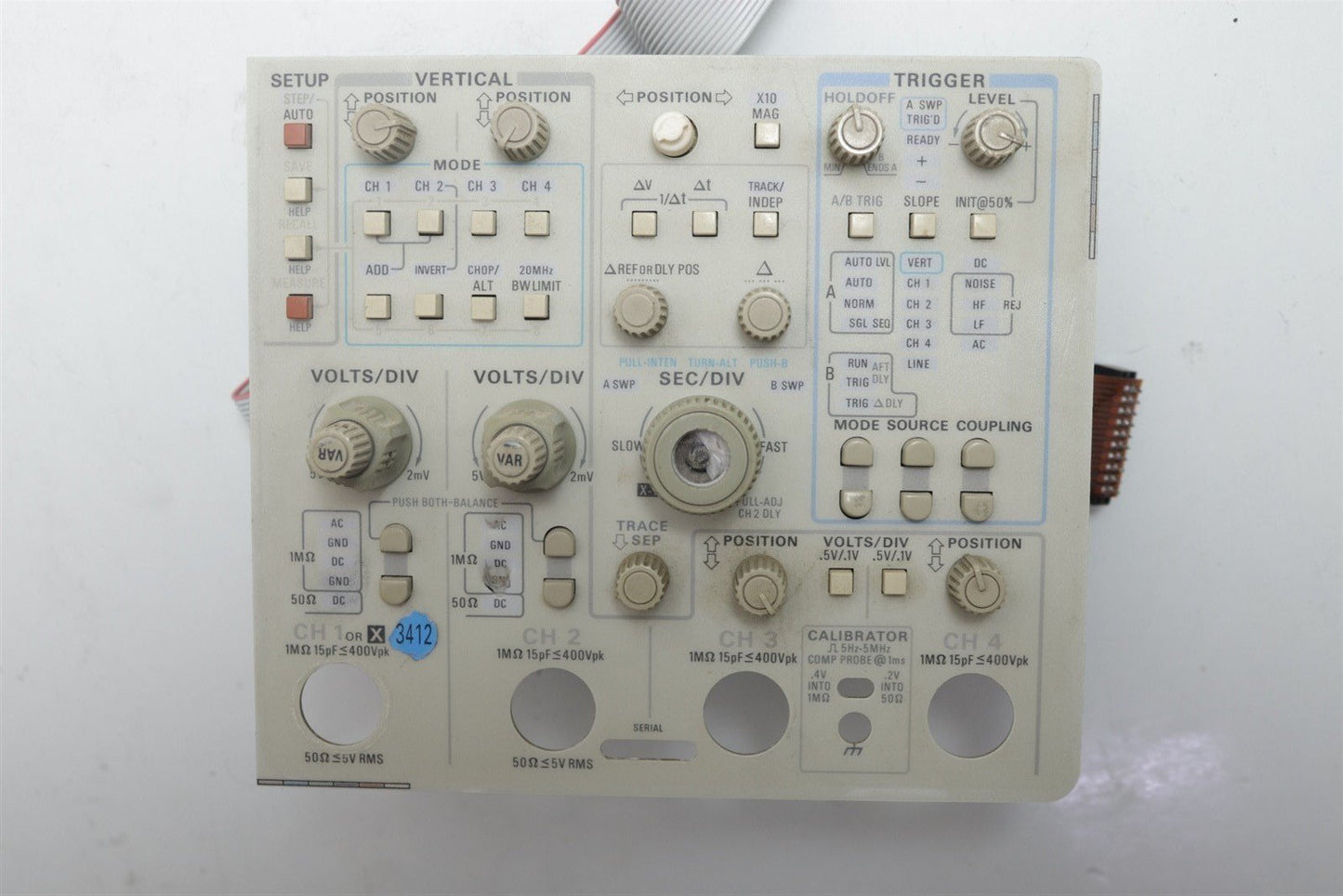 Tektronix 2445B 2465B Oscilloscope Front Panel Keypad Assy