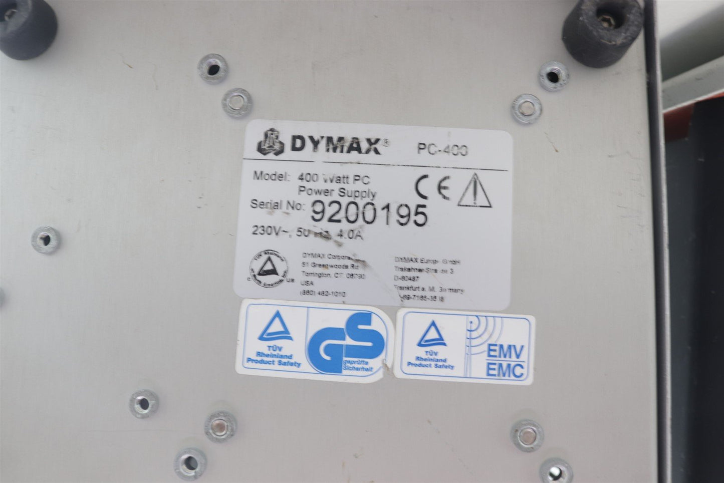 Dymax Model 5000 Flood Curing System w/ Dymax 400W Power Supply