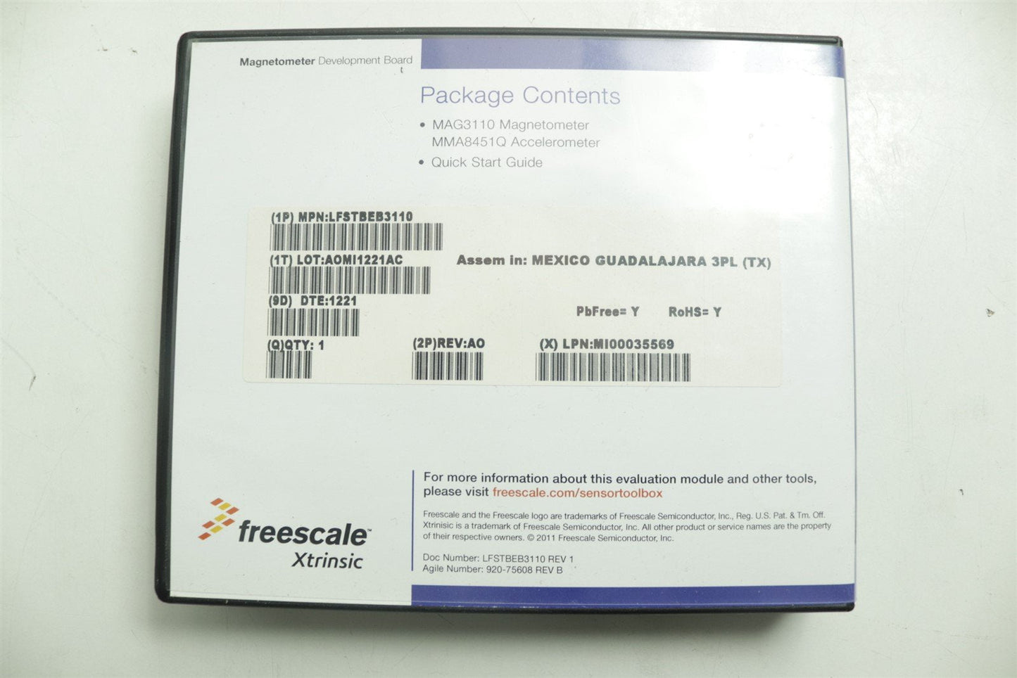 Freescale Semiconductor Magnetic Position Sensor LFSTBEB3110
