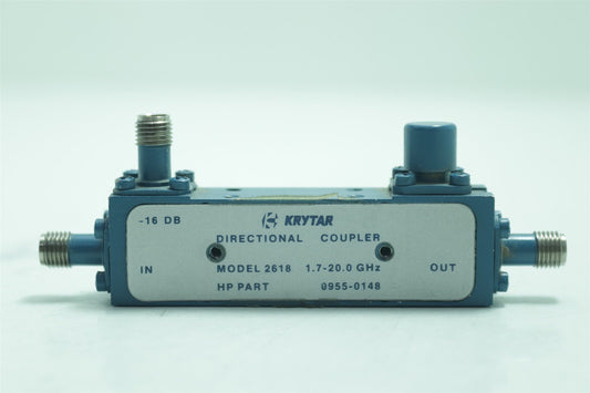 Hp Agilent 83592A RF Plug-In 01-20 Krytar 2618 1.7-20.0GHz Directional Coupler