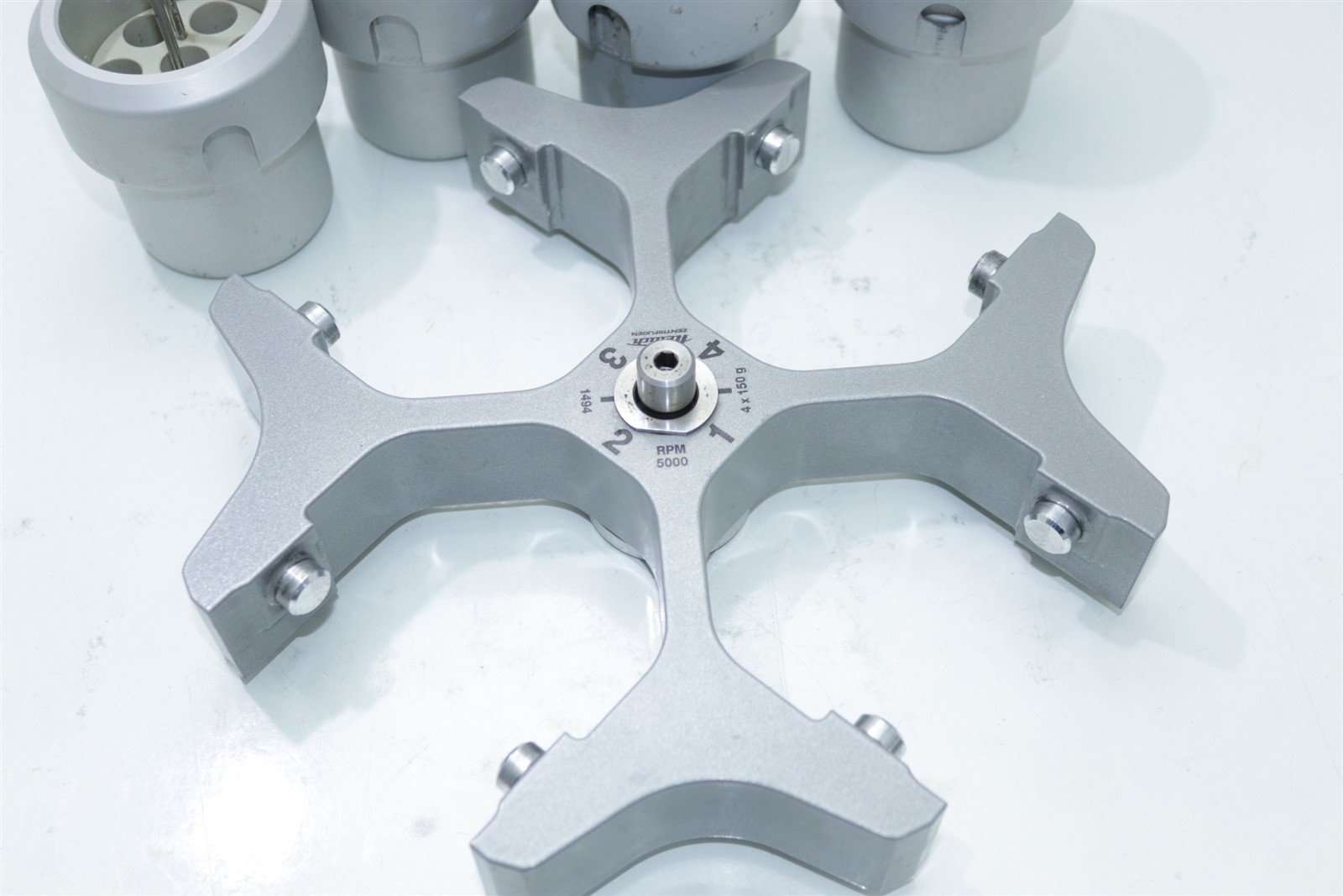 Hettich U 320 Benchtop Centrifuge Swing Out Rotor + 4 Buckets + Tube A ...